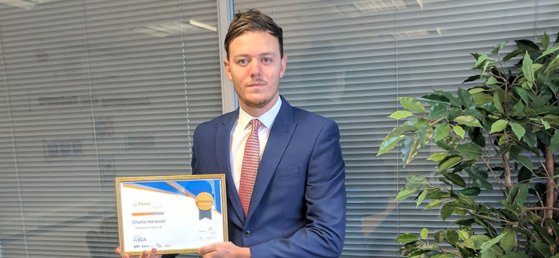 Picture of CEF's Charlie Harwood, joint winner of PowerPlayers 2017