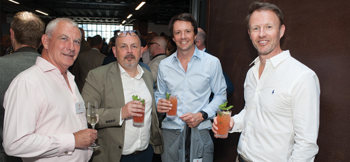 EDA President, David Moore (r) with Ben Moore of Medlocks (2nd from r), Spencer Pope, Schneider Electric, and on the left Bill Ennis of Rifina EDA President, David Moore (r) with Ben Moore of Medlocks, Spencer Pope of Schneider Electric, and Bill Ennis of Rifina