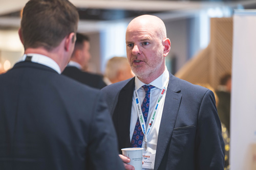 Delegates Networking over coffee