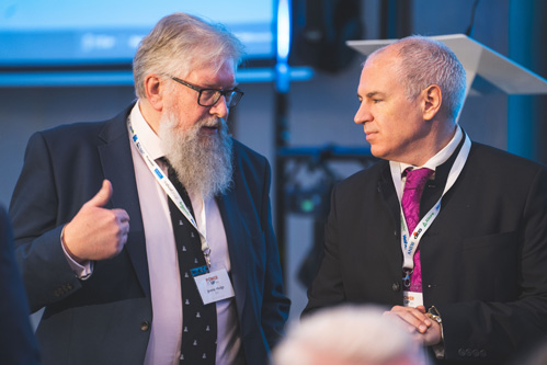 Delegates Networking over coffee