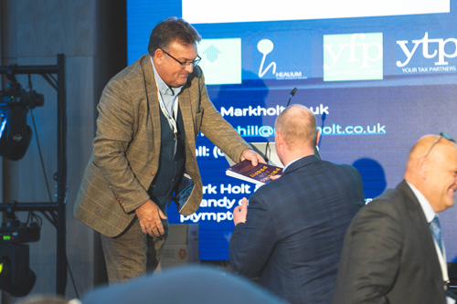 Peter Hill Presents awards to Quiz winners