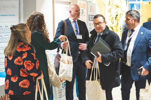 Guests receive their sponsored goody bags