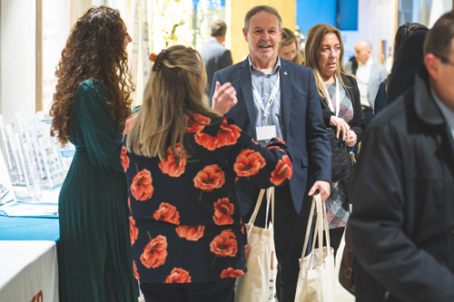 Guests receive their sponsored goody bags