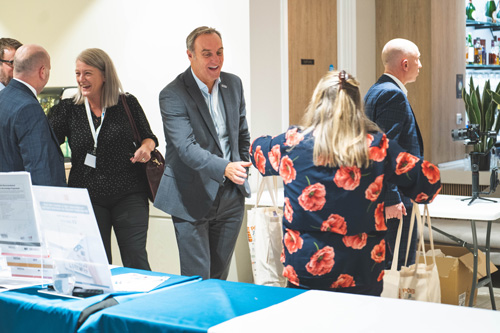 Guests receive their sponsored goody bags