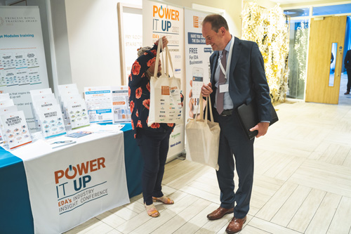 Guests receive their sponsored goody bags