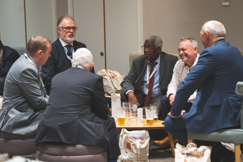 Guests receive their sponsored goody bags