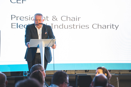 Jeremy Saunders, President of the Electrical Industries Charity