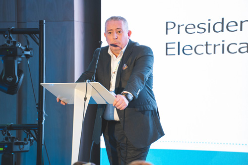 Jeremy Saunders, President of the Electrical Industries Charity