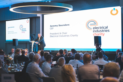 Jeremy Saunders, President of the Electrical Industries Charity