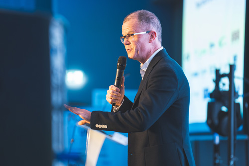 Dominic Holland entertains guests