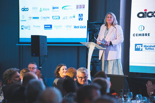 Anne Vessey thanks the Power It Up sponsors