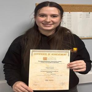 Congratulations to Poppy Braddell for achieving a Distinction on her first EDA Product Knowledge Module: Introduction to the Principles of Electricity.