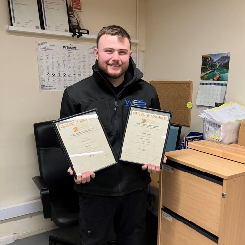Congratulations to Robbie Harper a Warehouse Assistant at Warrington Electrical Supplies Ltd, for completing two Product Knowledge Modules: Customer Service (Credit) and Renewables (Pass) 