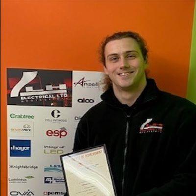 Sammy Introduction from LH Electrical Ltd, with his Distinction in Lighting (Introduction)