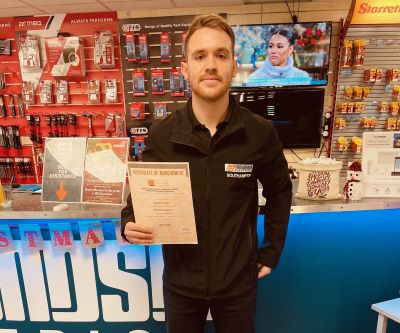 Congratulations to Sebastian Compton for achieving a Distinction in his second Product Knowledge Module: Lighting (Introduction) 