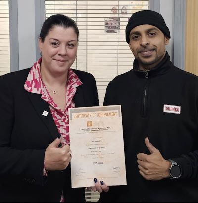 Congratulations to Zakir Varachhiya for achieving a Pass in his first Product Knowledge Module: Lighting (Introduction) 